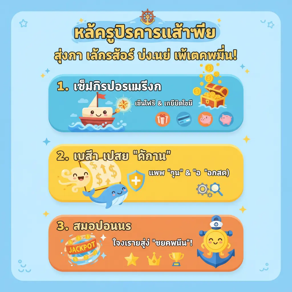 เล่นสล็อต ยัง ไง ให้แตกหมื่น - หลักสูตรการแล่นเรือ