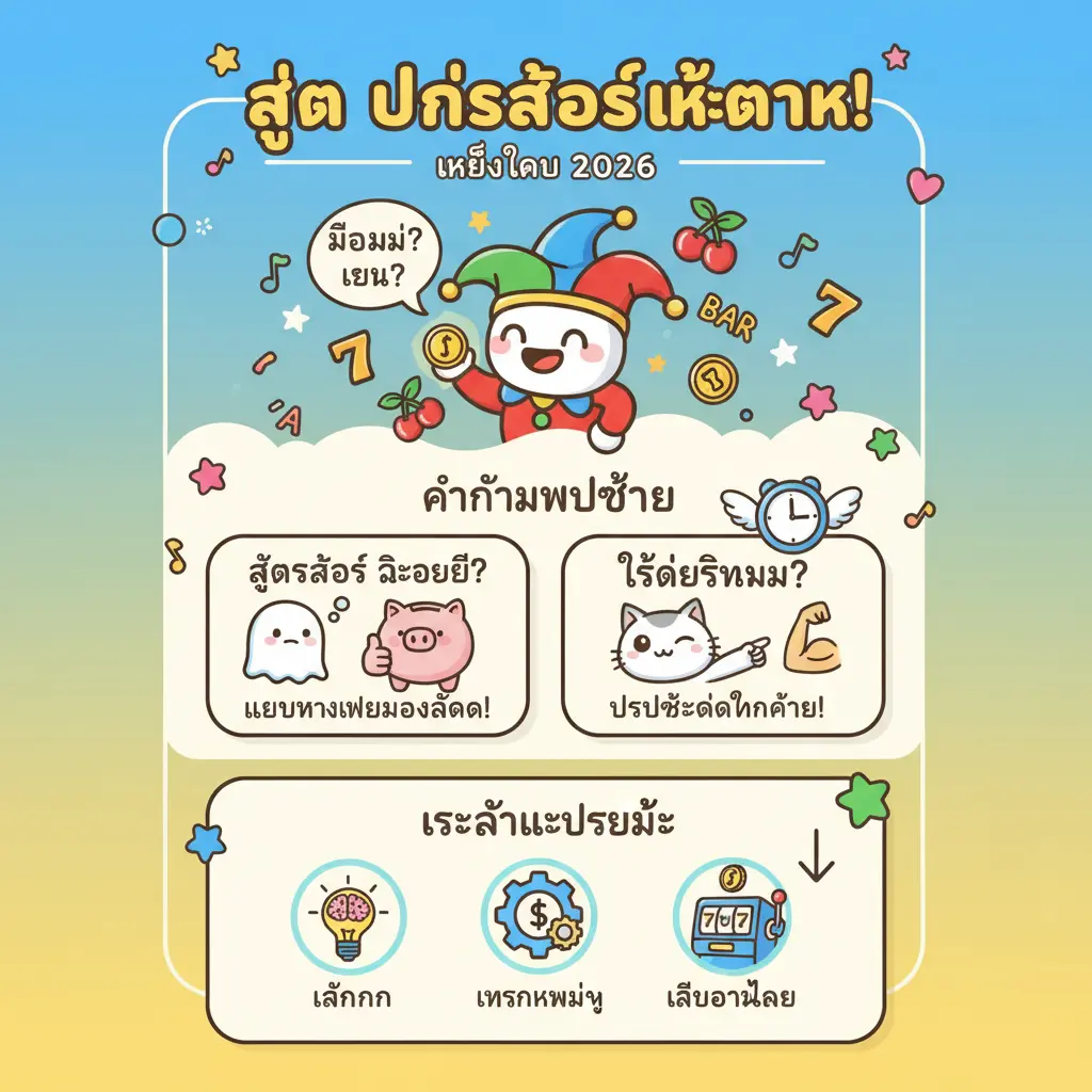 สูตร ปั่นสล็อต ให้แตก - สล็อตโจ๊กเกอร์