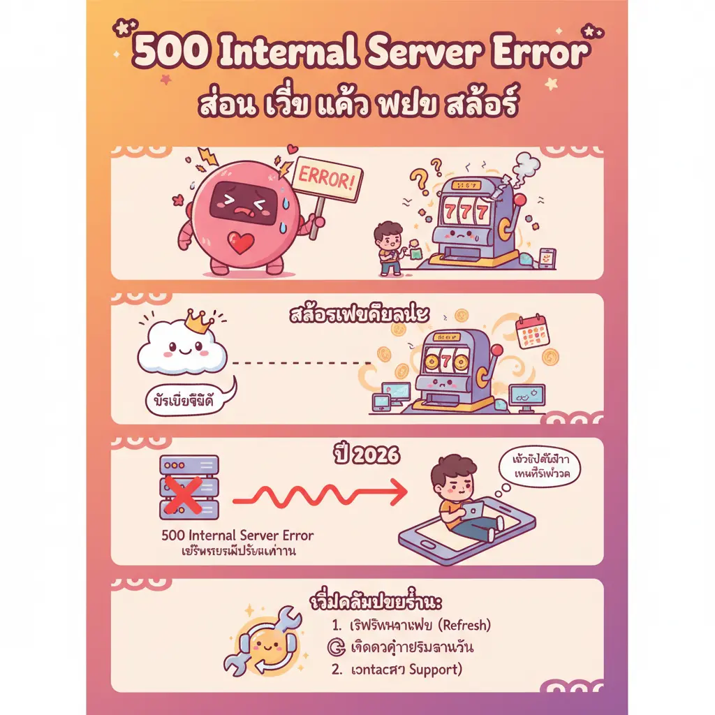 สอน วิธี เข้า เว็บ สล็อต - 500 Internal Server Error