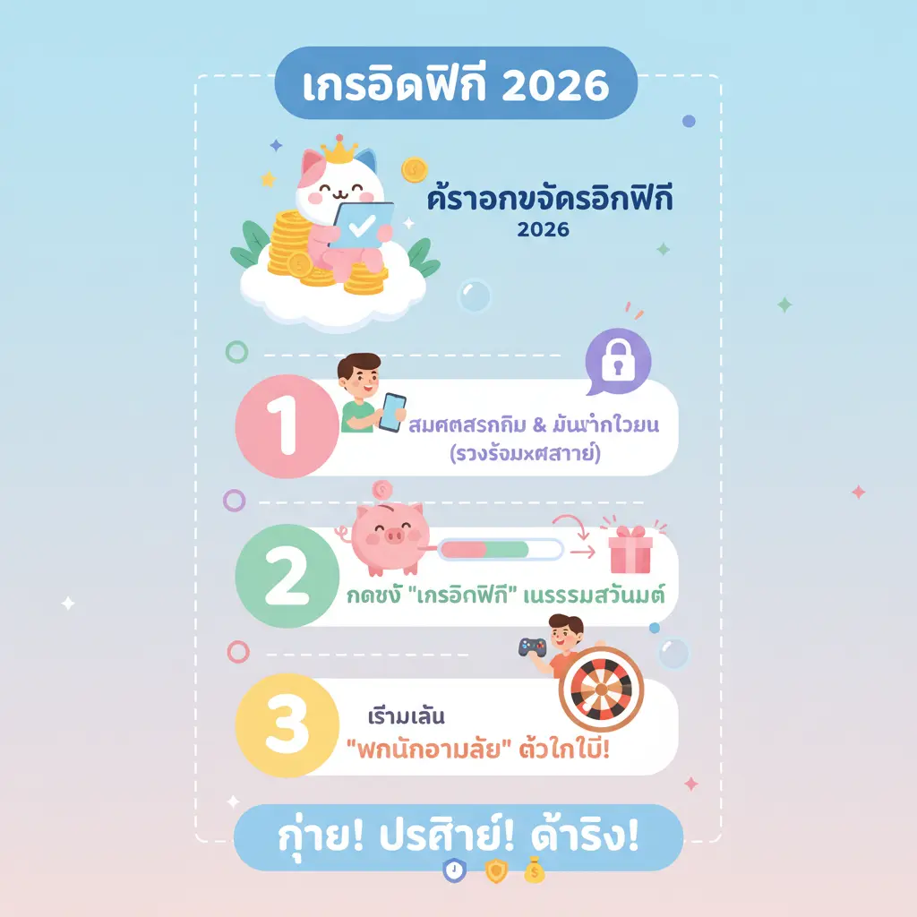 สมัครรับเครดิตฟรี - เครดิตฟรี