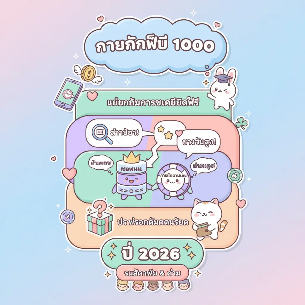 เครดิตฟรี 1000 - การพนันออนไลน์