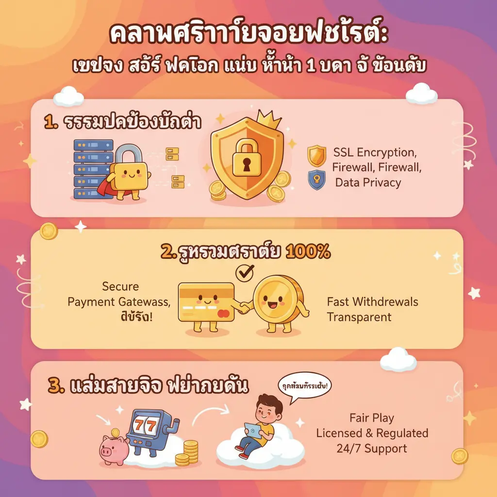 เว็บตรง สล็อต ฝากถอน ไม่มี ขั้นต่ำ 1 บาท ก็ ถอนได้ - ความปลอดภัยของเว็บไซต์