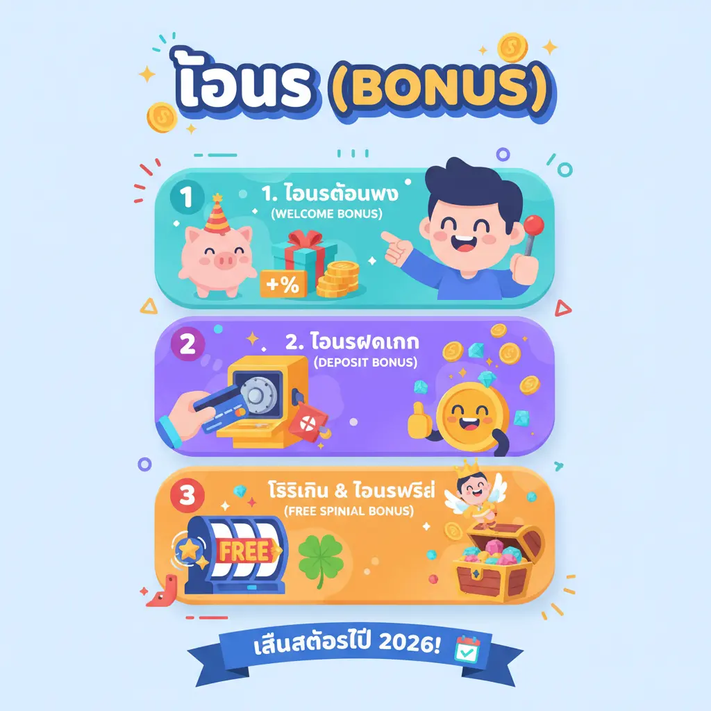 ขั้น ตอน การเล่นสล็อต - โบนัส